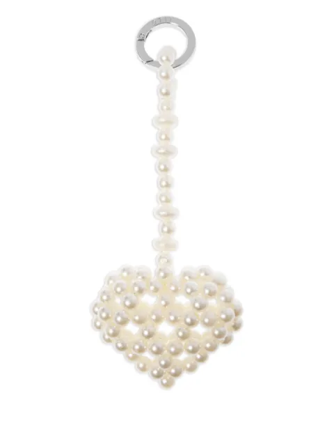 0711 llavero en forma de corazón con cuentas