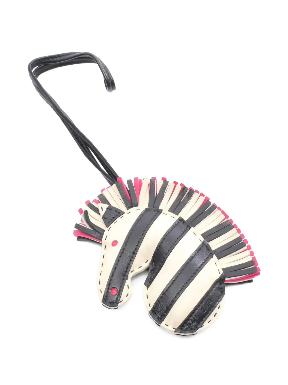 Hermès Pre-Owned 2021s Jeezy Savannah striped bag charm | Neutrals | Image 1