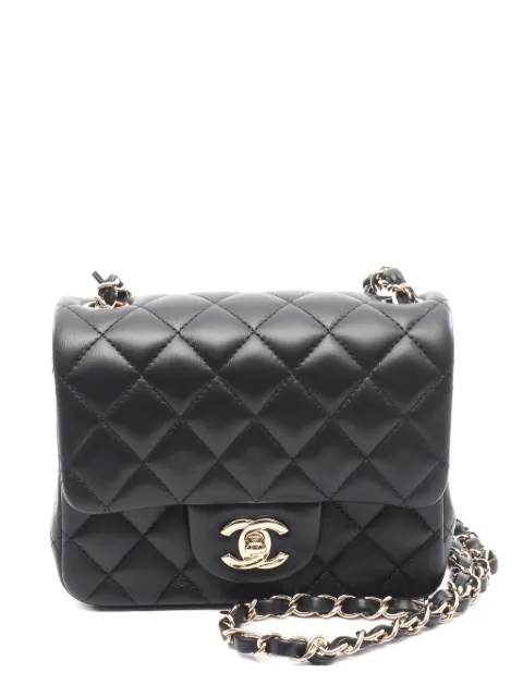 CHANEL Pre-Owned 2020-2021 mini Classic Flap matelasse-chain shoulder bag