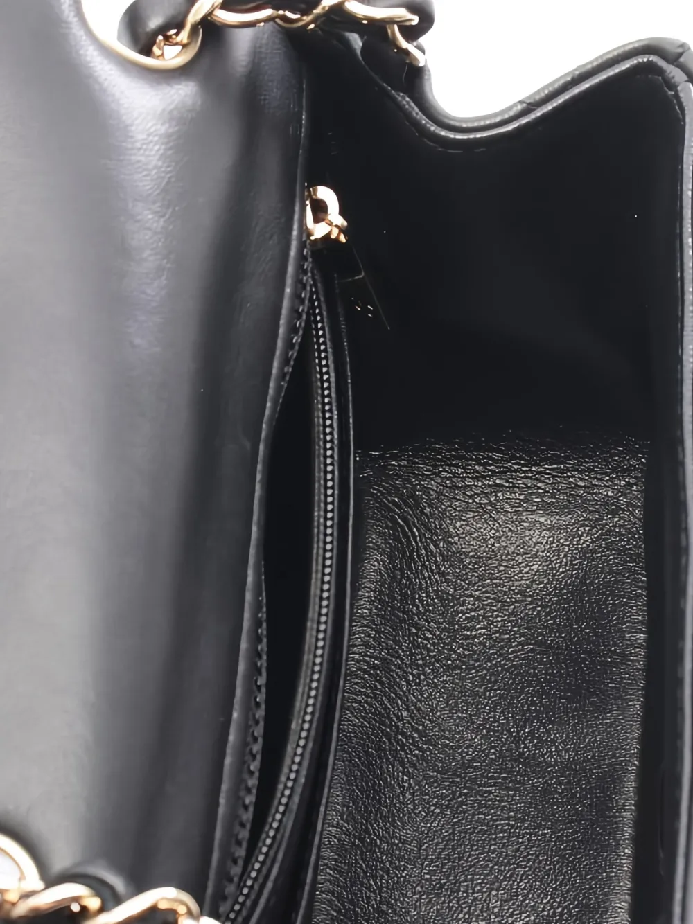 CHANEL Pre-Owned 2020-2021 kleine Classic Flap schoudertas met matelassé ketting Zwart