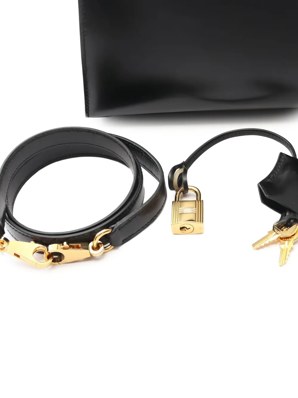 Hermès Pre-Owned 2008 Kelly 32 leren shopper Zwart