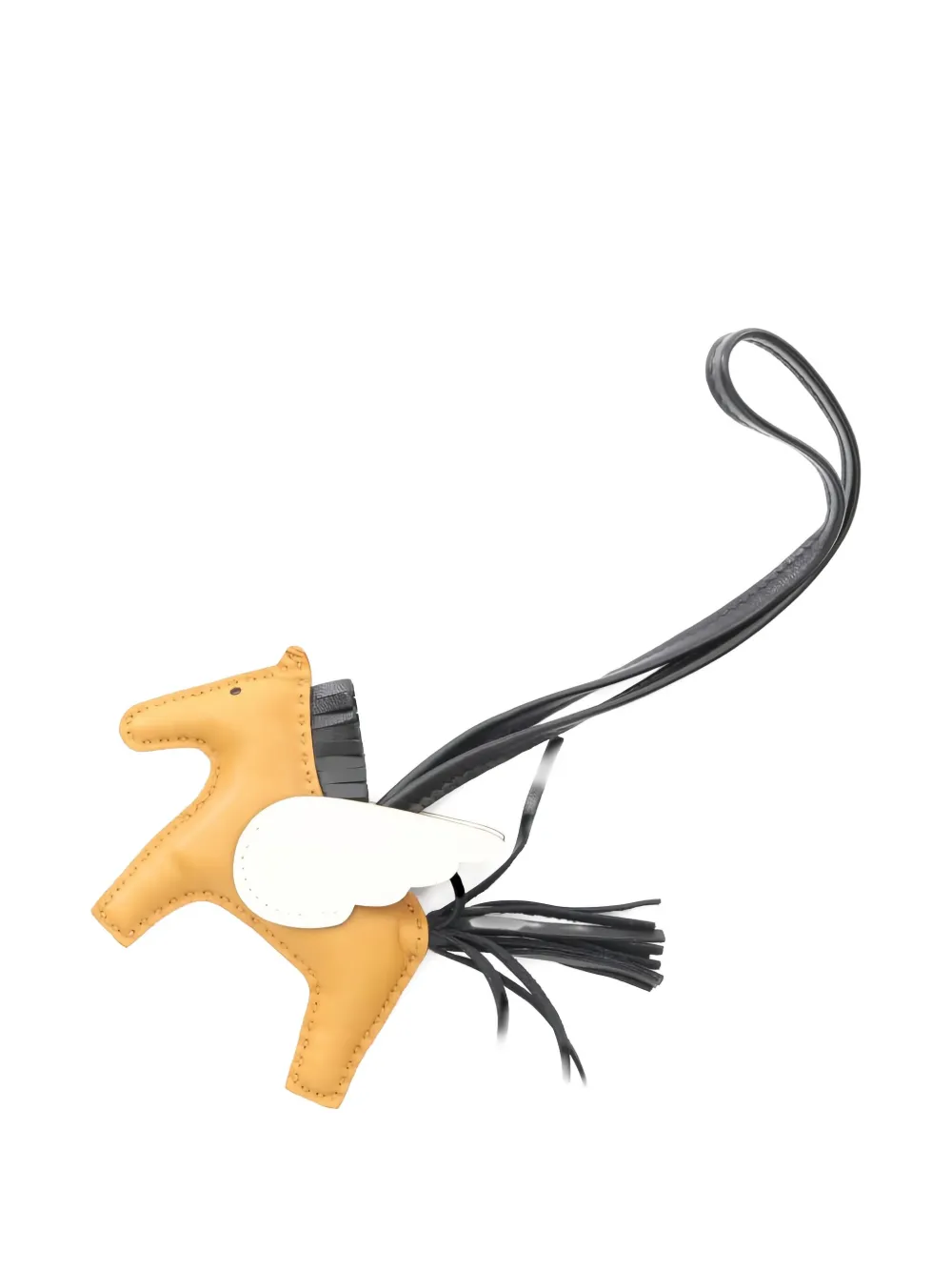Pre-owned Hermes 2021 Pegasus Rodeo Bag Charm In Brown