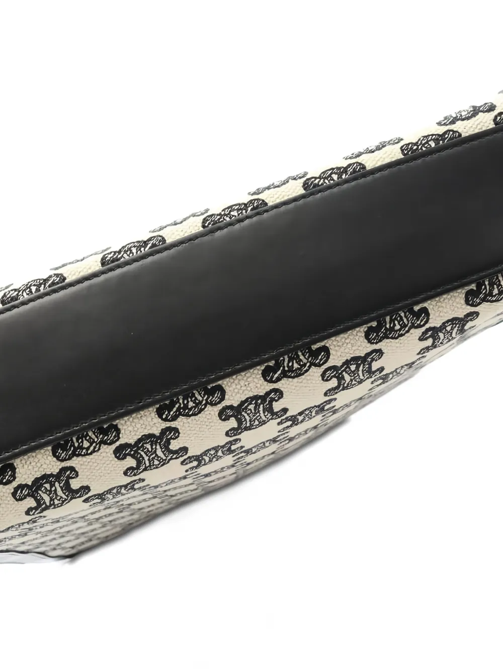 Pre-owned Celine 2010 Triomphe Pattern Handbag In Neutral