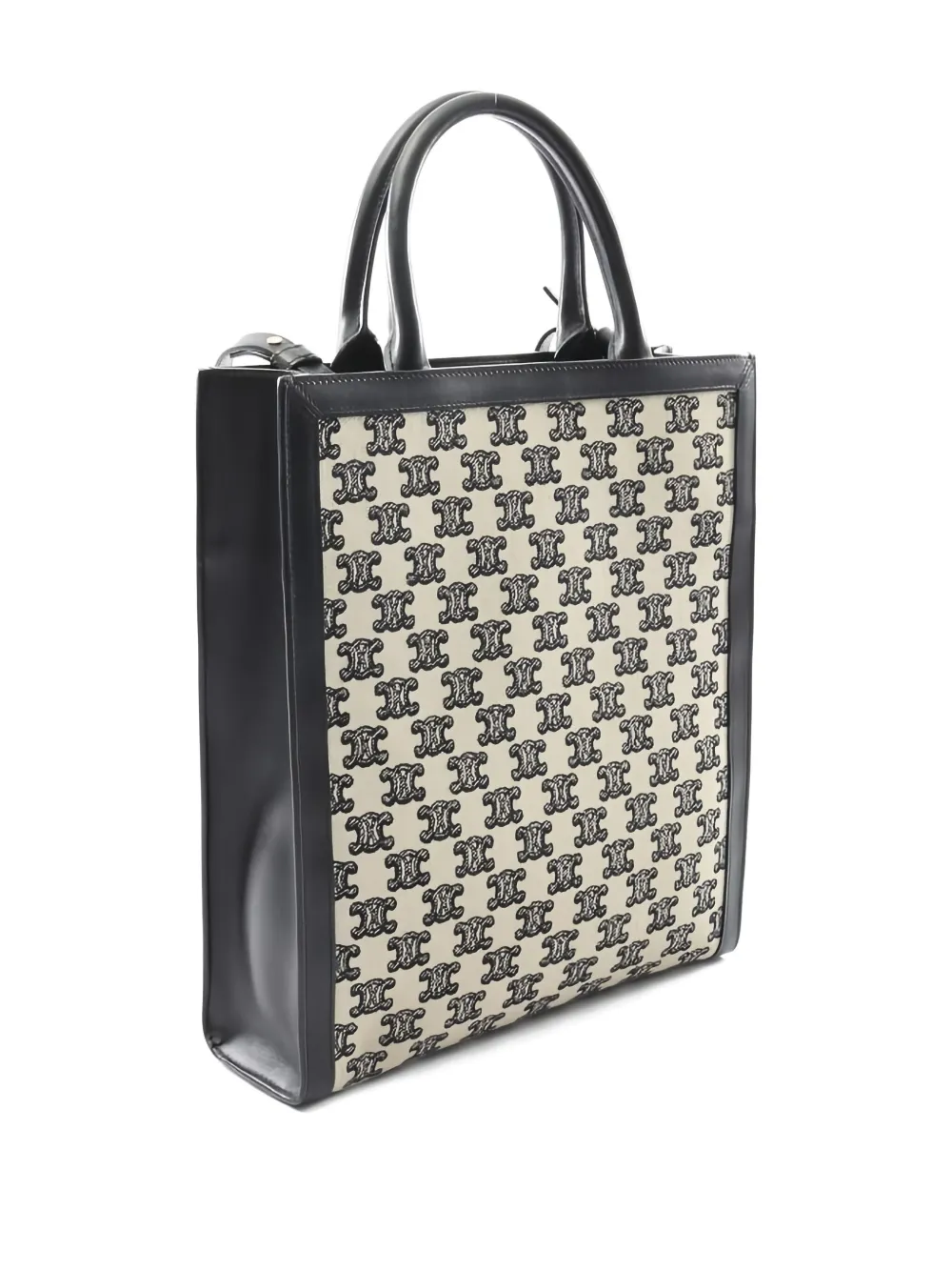 Pre-owned Celine 2010 Triomphe Pattern Handbag In Neutral