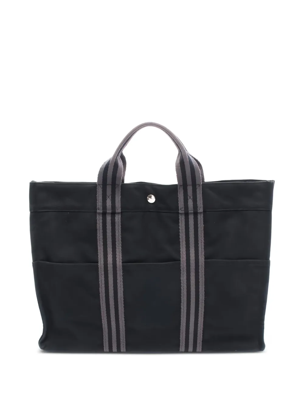 Hermès Pre-Owned 2000s striped-handle tote bag | Black | Image 1