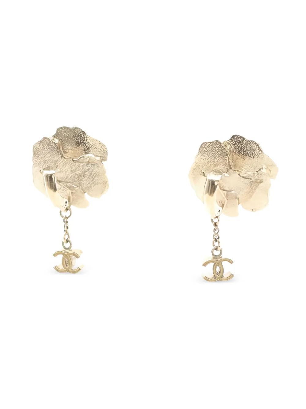 CHANEL Pre-Owned aretes Camellia Coco Mark 1986-1988 | dorado | Image 1
