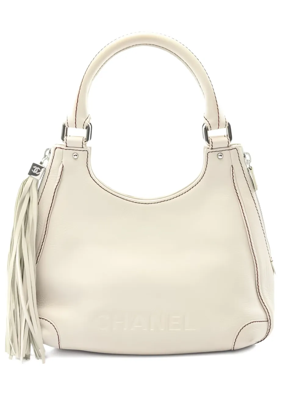 CHANEL Pre-Owned 2003-2004 タッセル ハンドバッグ - ニュートラル CHANEL Pre-Owned 2003-2004 タッセル ハンドバッグ - ニュートラル