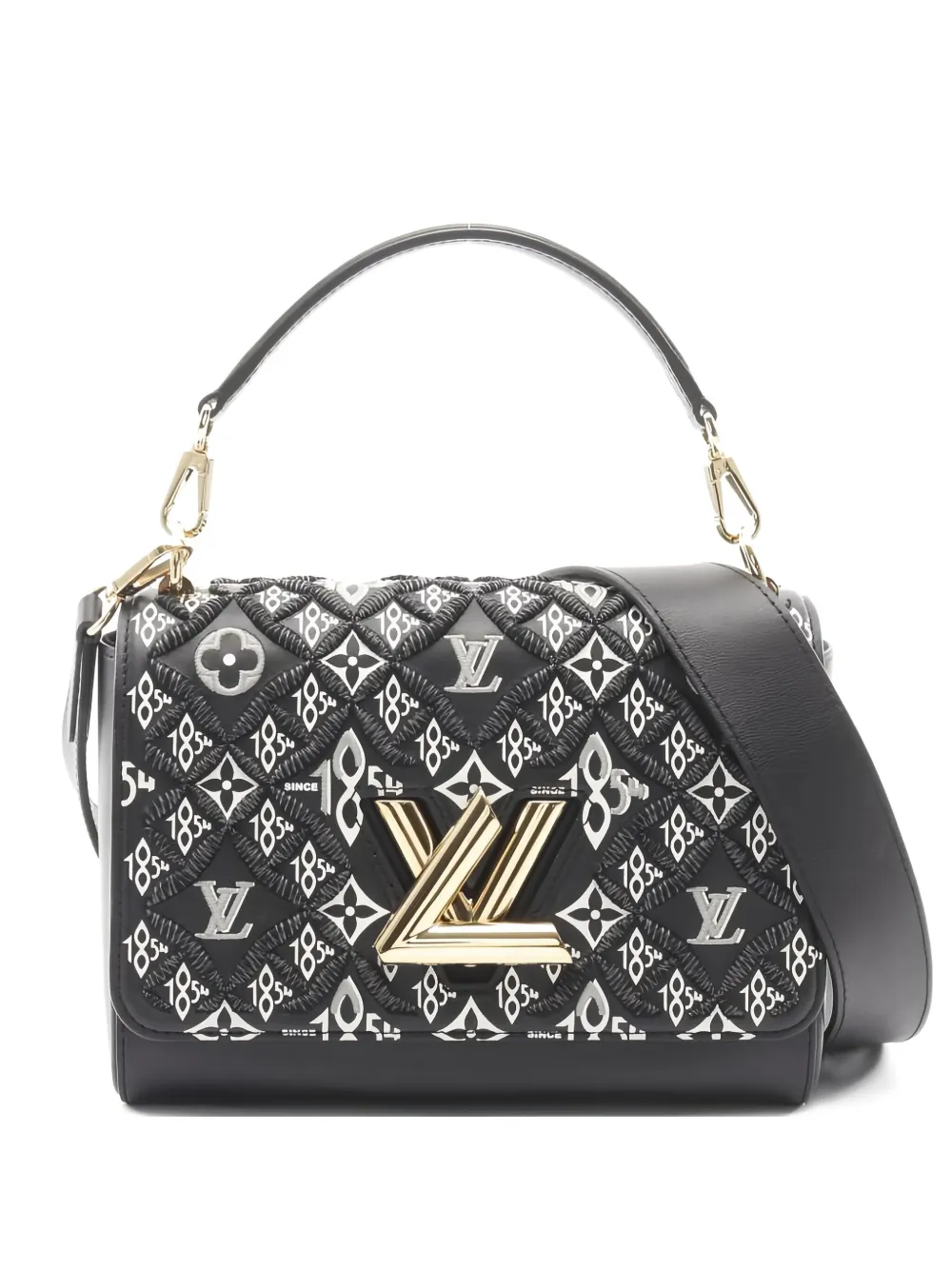 Louis Vuitton Pre-Owned 2021s Twist MM Since1854 tote bag - Nero