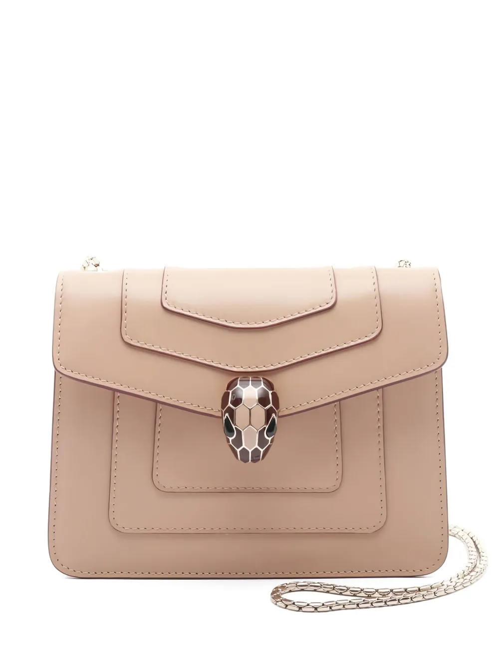 Pre-owned Bvlgari 2010s Serpenti Forever Shoulder Bag In Pink