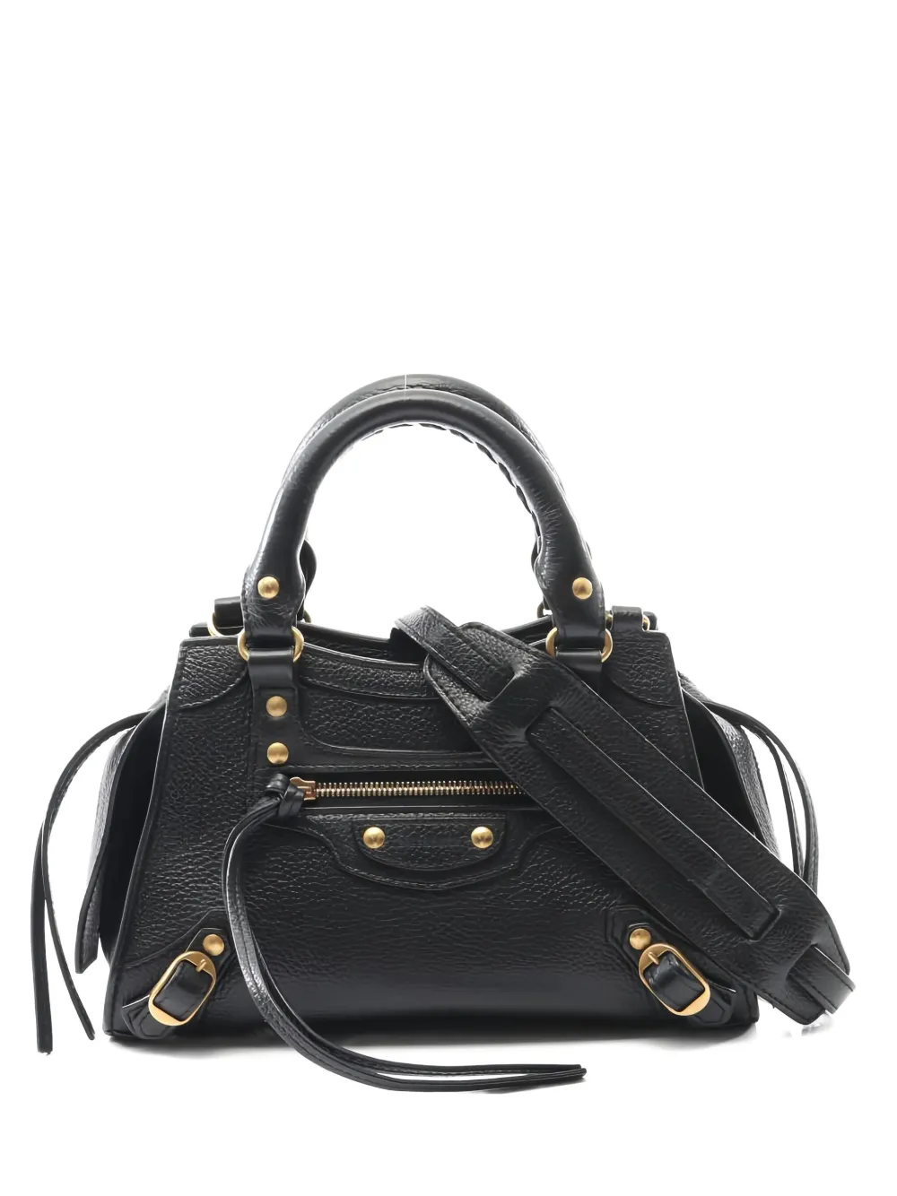 Pre-owned Balenciaga Mini 10's Neo Classic City Tote Bag In Black