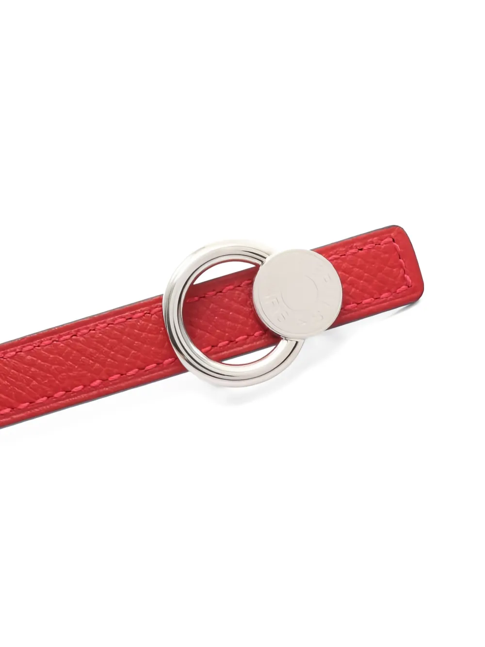 HERMES Pre-owned 2018 Reversible Engraved Belt In Red