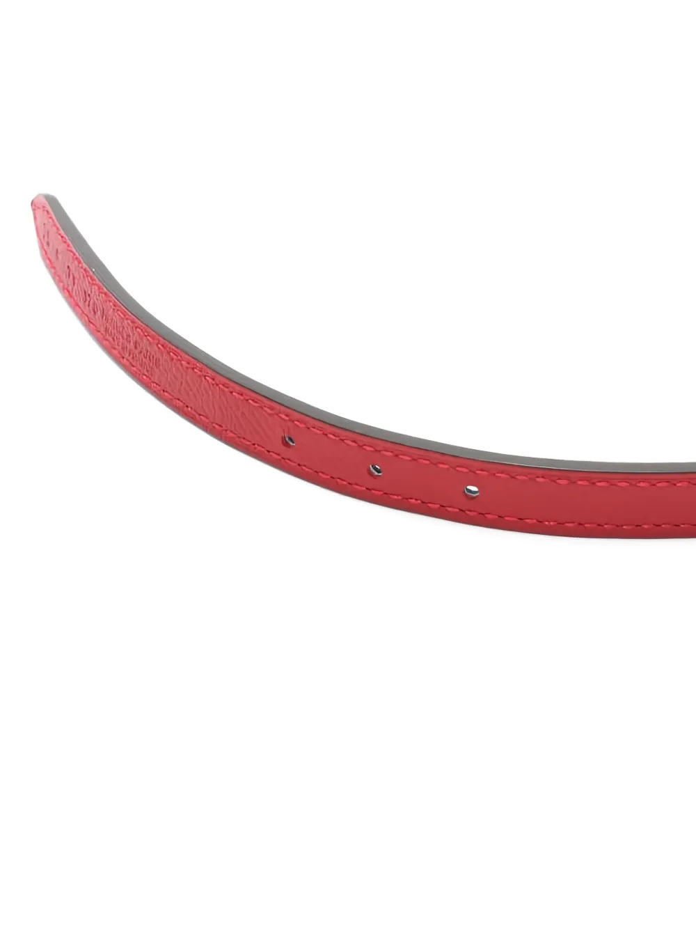 HERMES Pre-owned 2018 Reversible Engraved Belt In Red