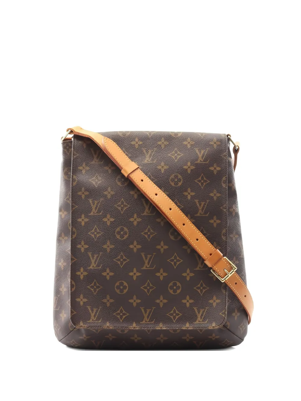 Pre-owned Louis Vuitton 2000 Musette Monogram Crossbody Bag In Brown