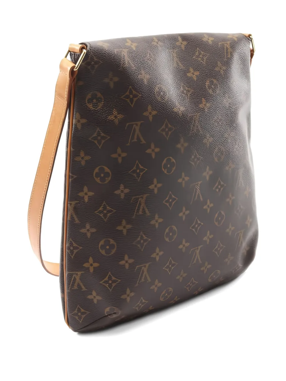 Pre-owned Louis Vuitton 2000 Musette Monogram Crossbody Bag In Brown