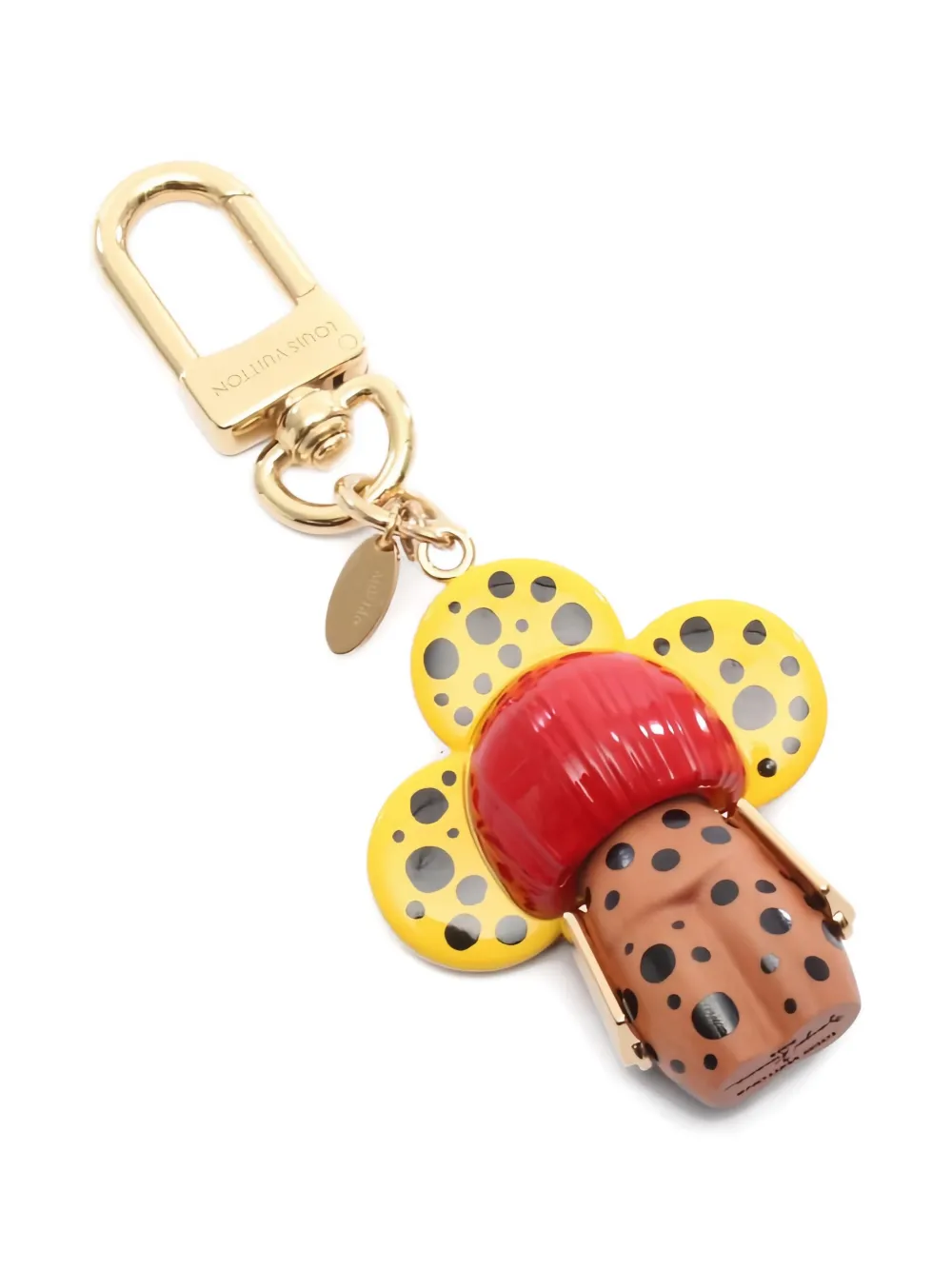 Pre-owned Louis Vuitton X Yk 2023 Vivienne Bag Charm In Yellow
