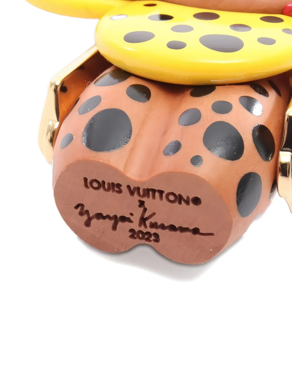 Pre-owned Louis Vuitton X Yk 2023 Vivienne Bag Charm In Yellow