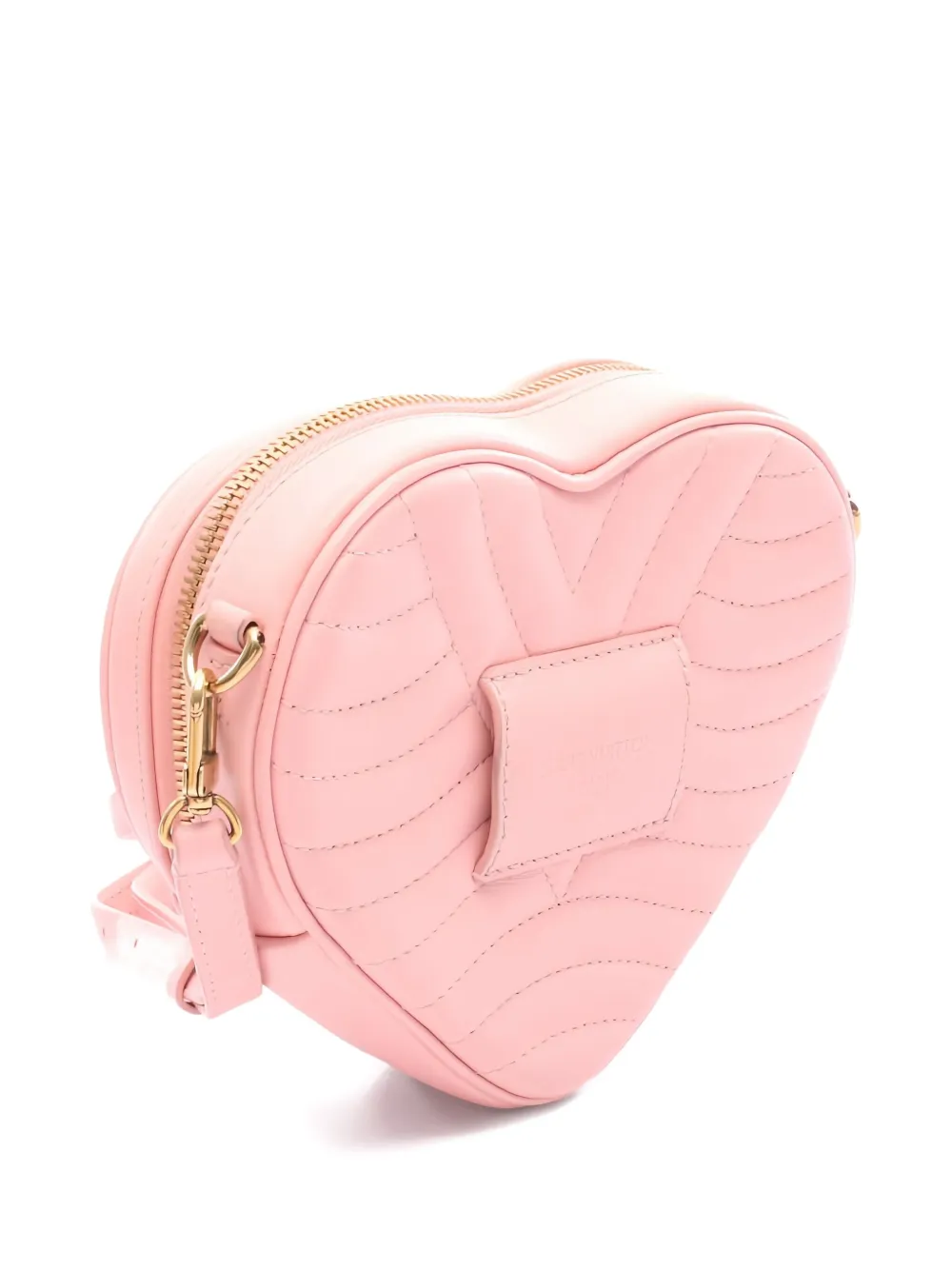 Pre-owned Louis Vuitton Heart Lock Wave Shoulder Bag In Pink