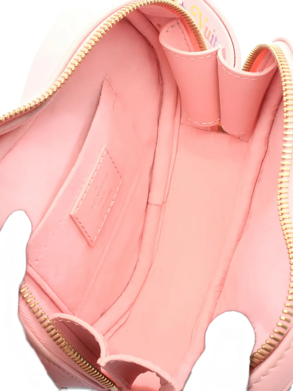 Pre-owned Louis Vuitton Heart Lock Wave Shoulder Bag In Pink