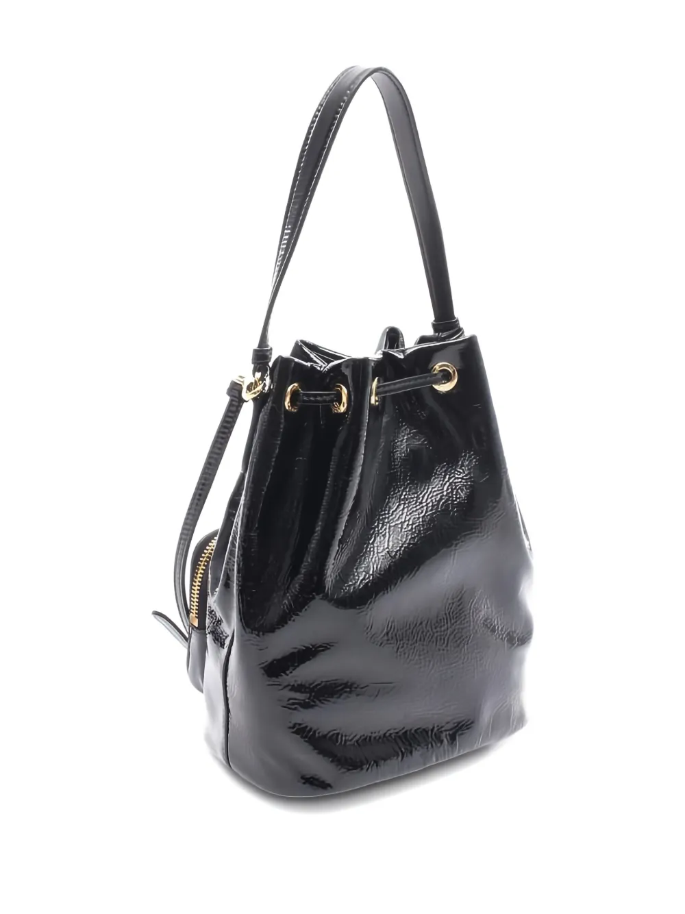 Prada Pre-Owned 2010s Duet naplak patent leather bucket bag | Image 2