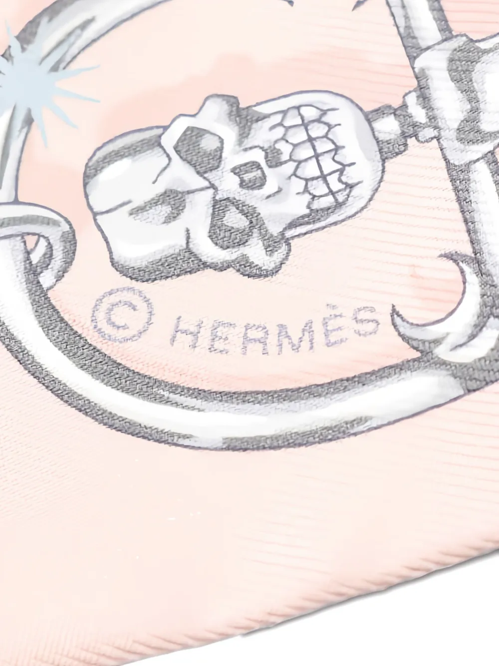 Hermès Pre-Owned mascada de seda C'est La Fete 2020 | azul | Image 1