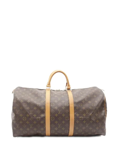 Louis Vuitton Pre-Owned Keepall 55 monogram-canvas boston holdalls