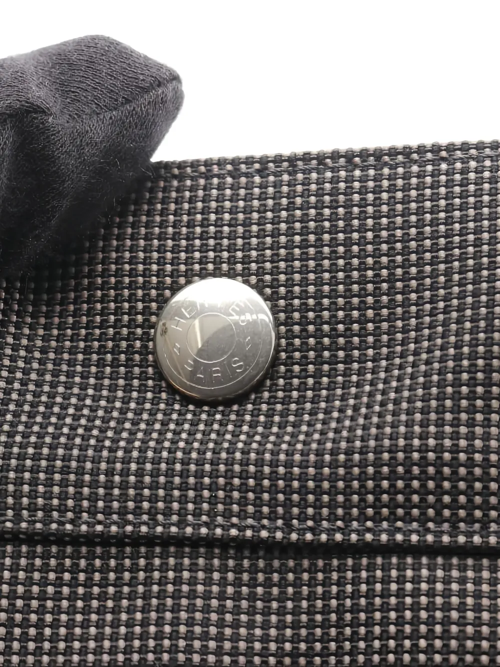 Pre-owned Hermes 2000s Yale Line Mm Tote Bag In Gray