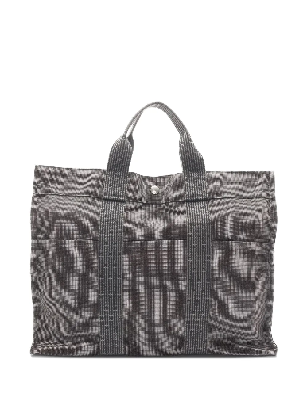 Pre-owned Hermes 2000s Yale Line Mm Tote Bag In Gray