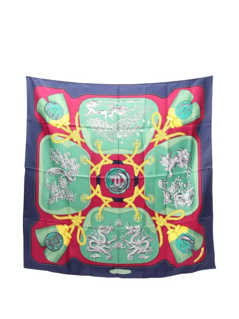 Hermès Pre-Owned 2000s Tsubas 90 Seidenschal