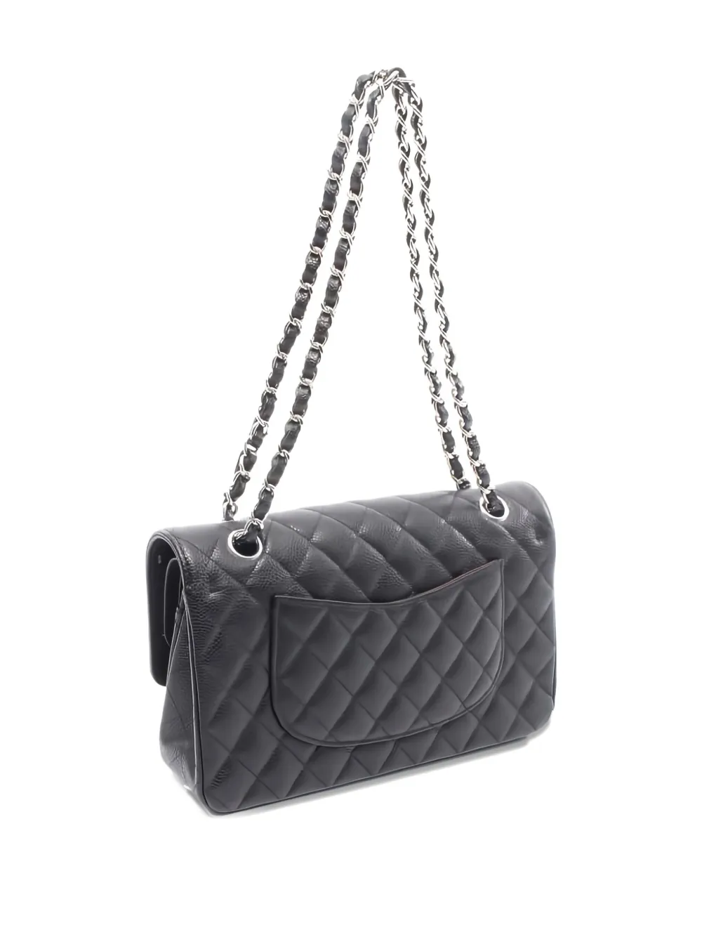 Pre-owned Chanel 2020-2021 Matelasse Flap Chain Shoulder Bag In Black
