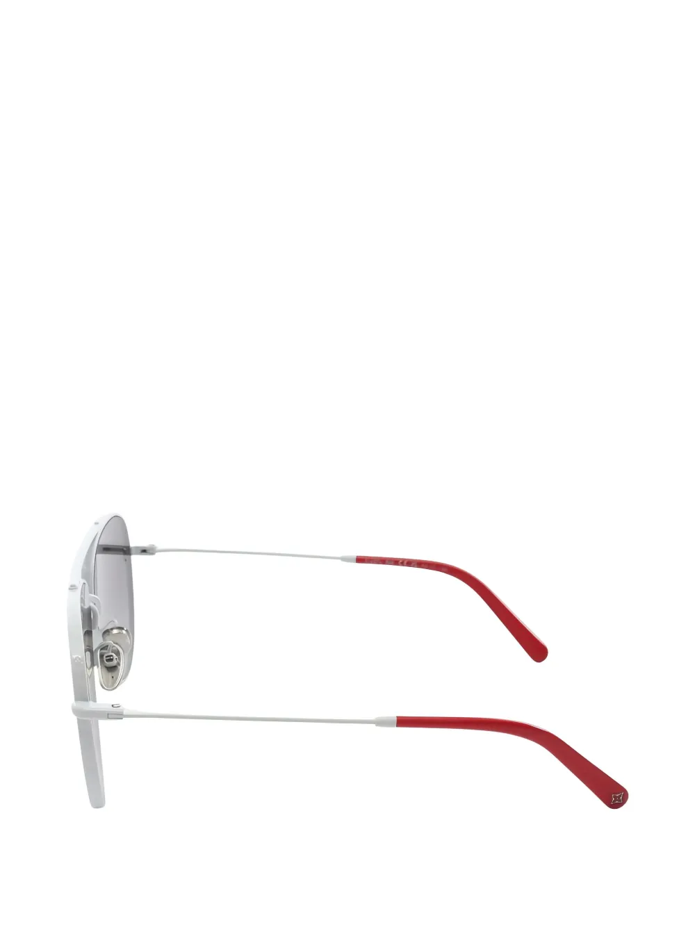 Pre-owned Louis Vuitton 2010s Pilot Monogram-detail Sunglasses In White