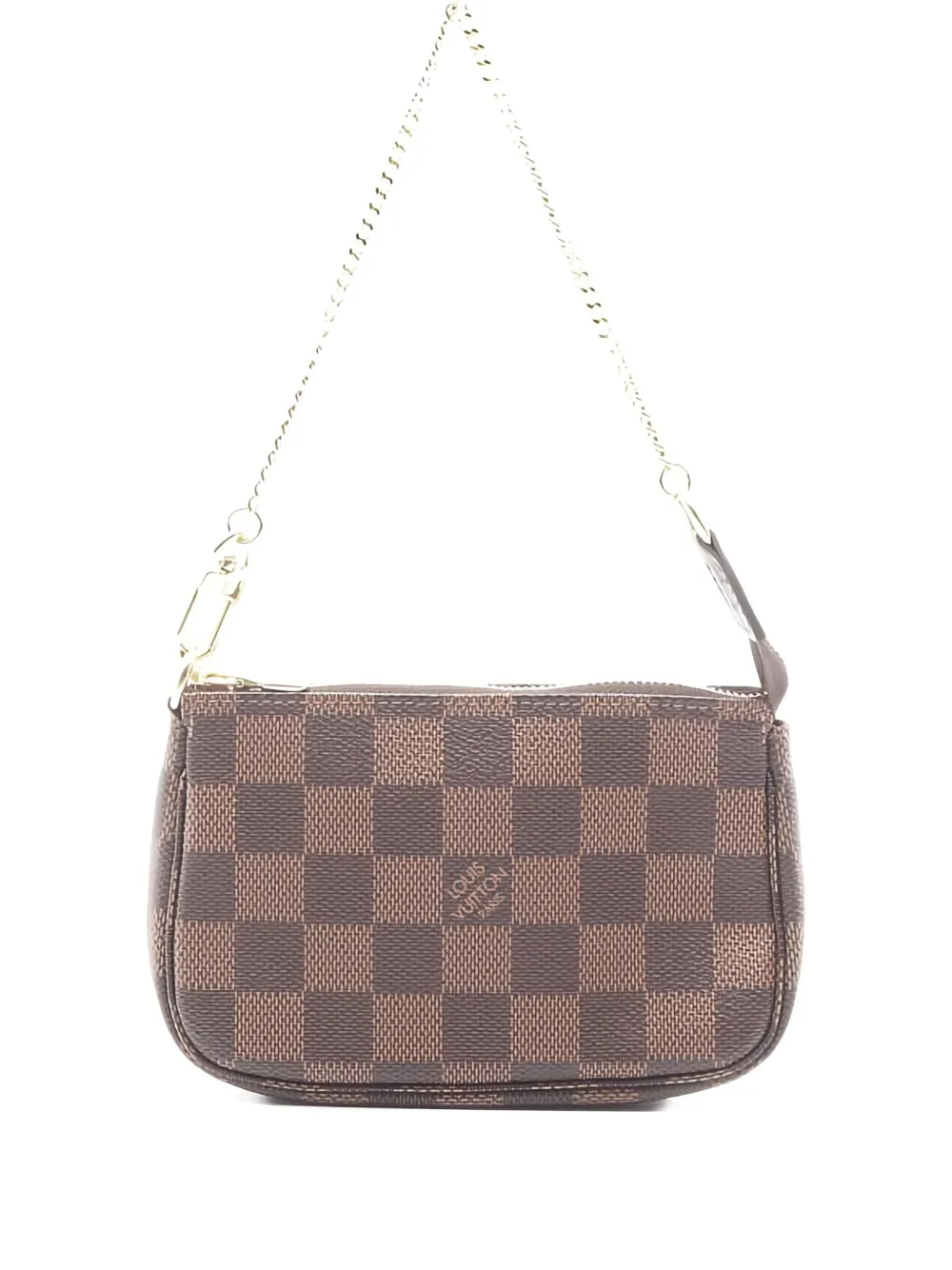 Louis Vuitton Pre-Owned Mini Damier Ebene chain pochette - Marrone