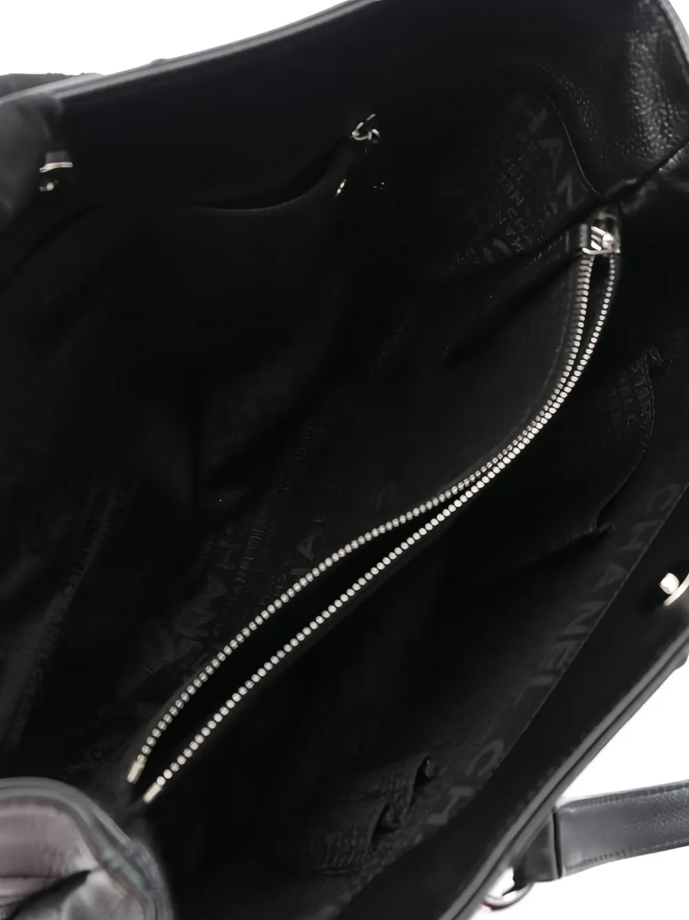 Pre-owned Chanel 2005-2006 Cambon Choco Bar Logo-plaque Shoulder Bag In Black