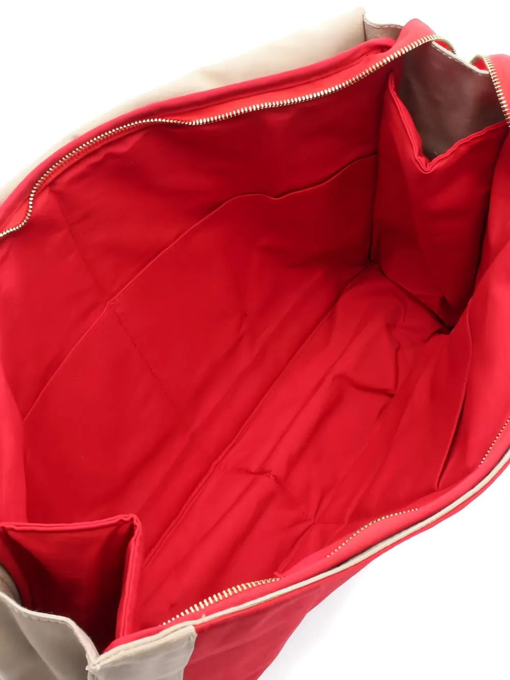 Pre-owned Hermes 2010s Tapidcel Canvas Clutch Bag In Red