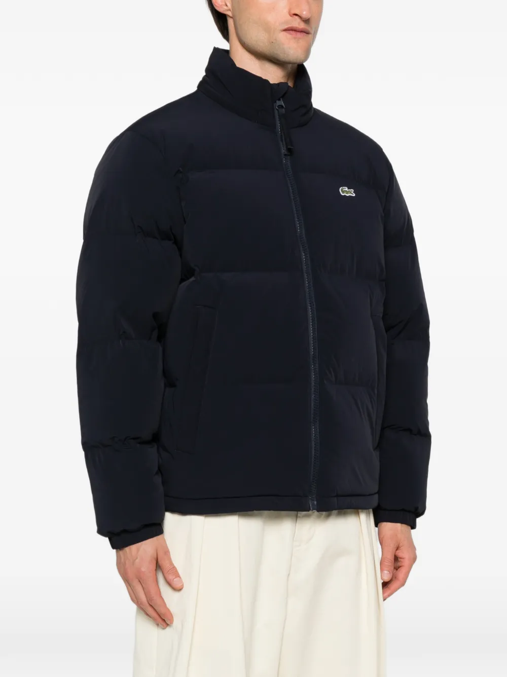 Lacoste Gewatteerd jack met rits Blauw