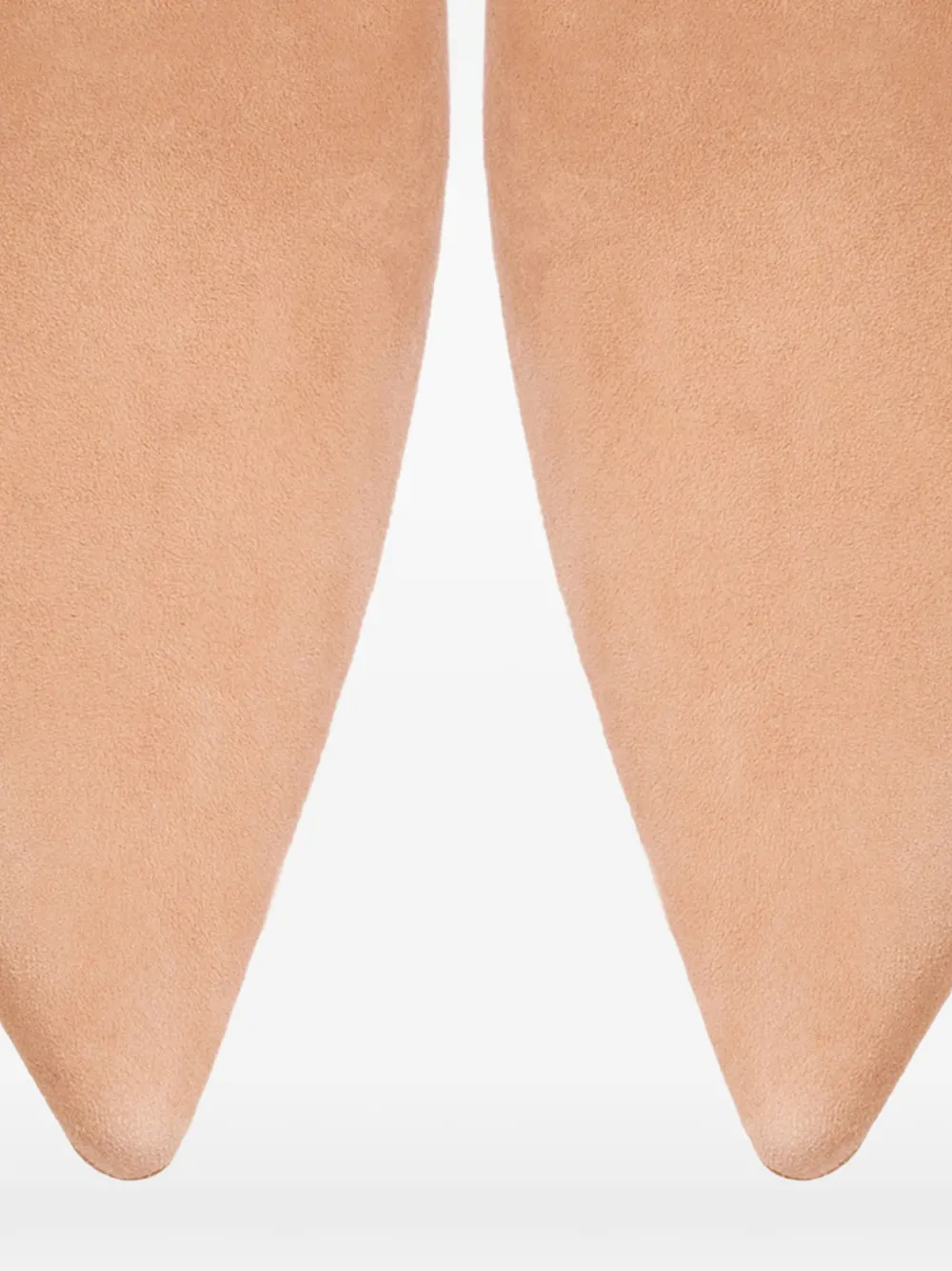 SMILING SHOES 50 mm enkellaarzen met puntige neus Beige