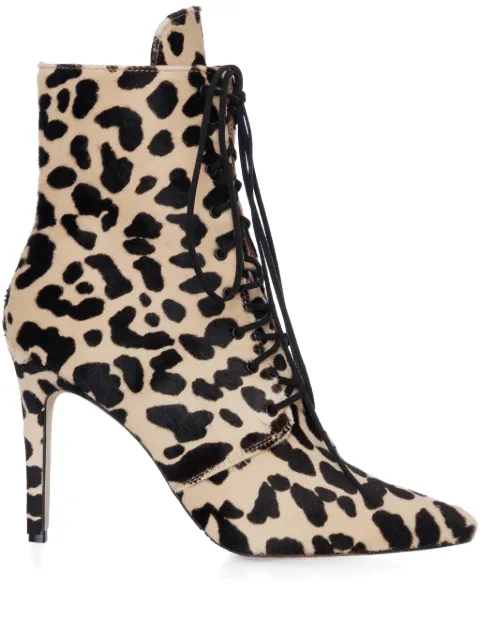 SMILING SHOES bottines lacées Tayra 50 mm à imprimé léopard