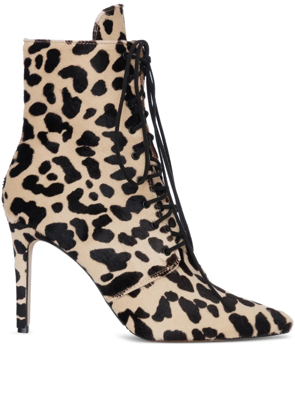 SMILING SHOES Bota Tayra com cadarço e estampa de leopardo | Neutro | Image 1