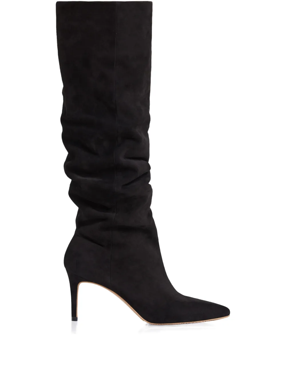 SMILING SHOES 70mm Bettsie ruched-detail boots Zwart