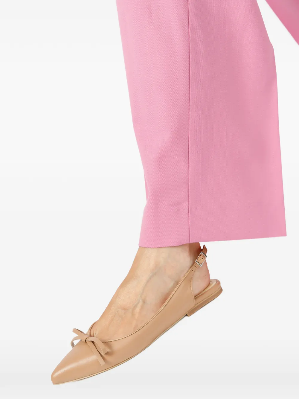 Smiling Shoes Oli Bow-detail Ballet Flats In Neutral