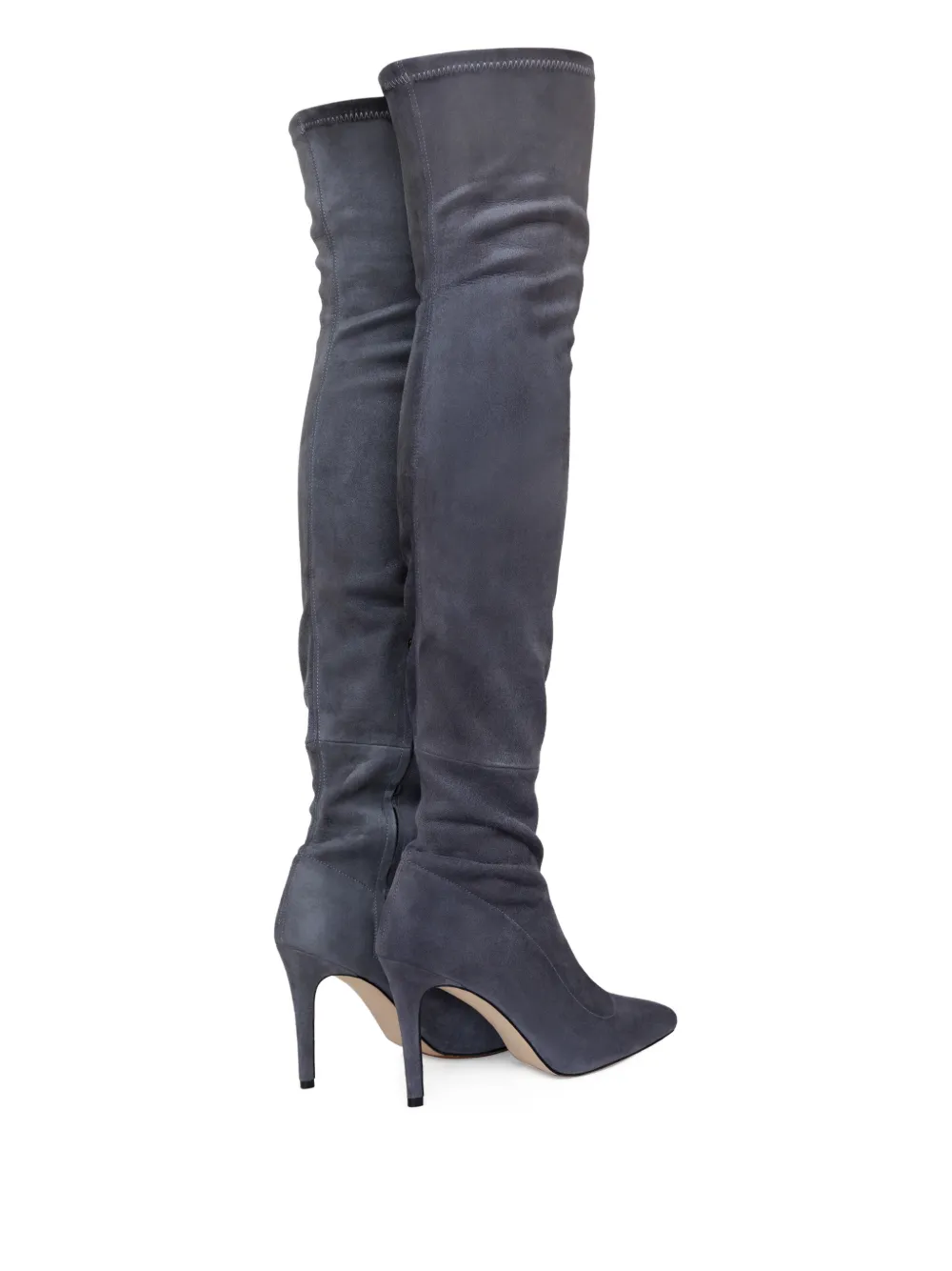 SMILING SHOES 90 mm Statement laarzen met puntige neus Grijs