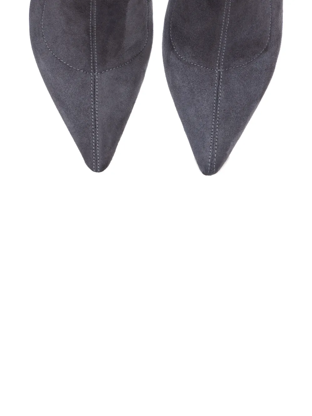 SMILING SHOES 90 mm Statement laarzen met puntige neus Grijs