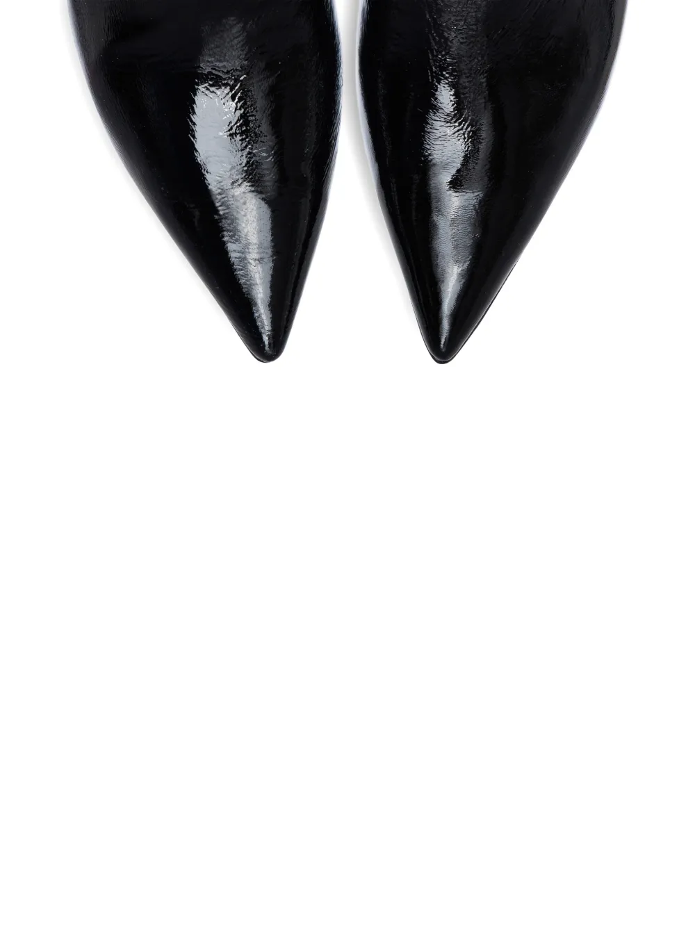 SMILING SHOES 50 mm Olia enkellaarzen met puntige neus Zwart