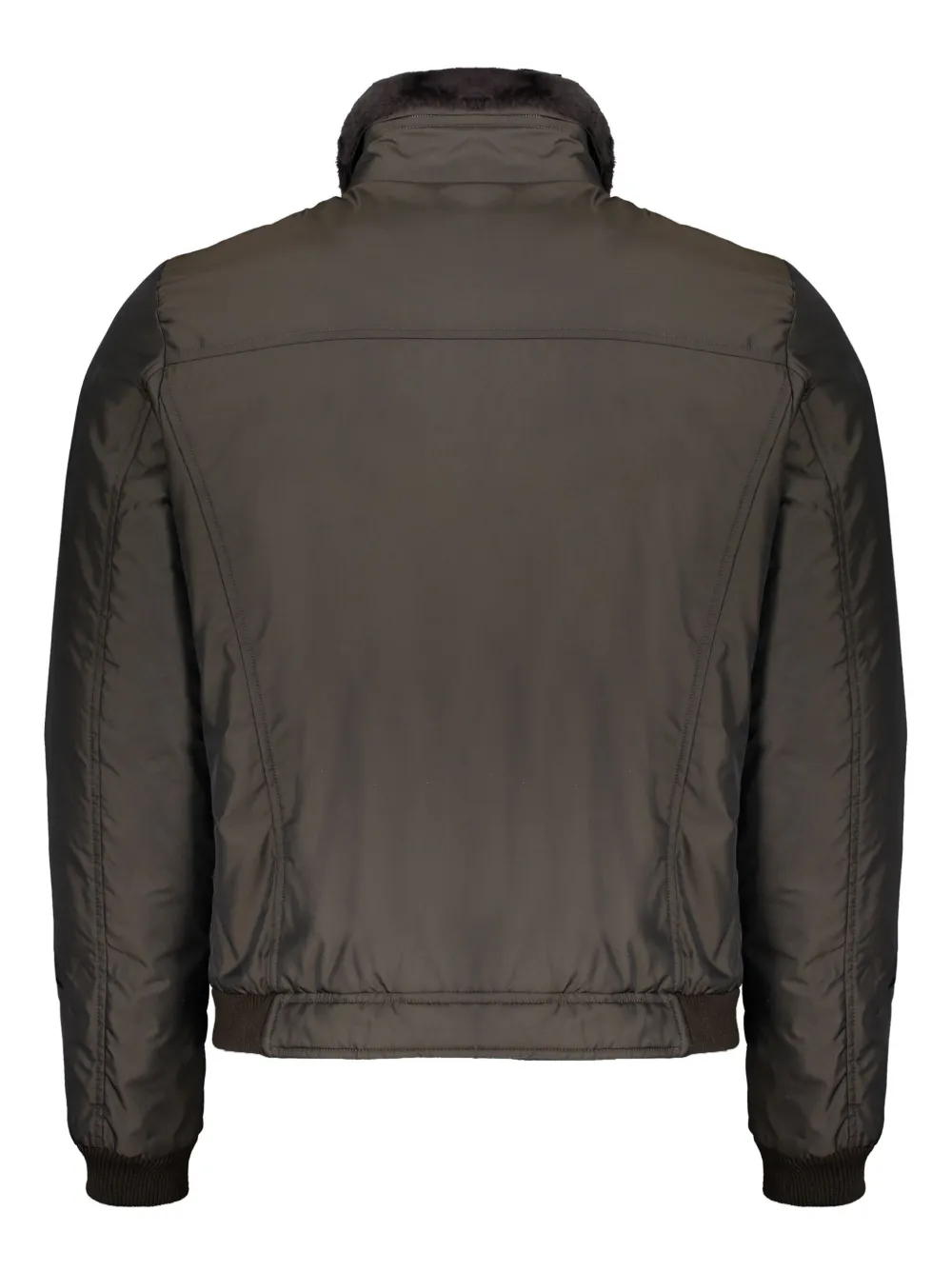 Moorer Modern Lightweight Jacket With Zip And Collar In Gray