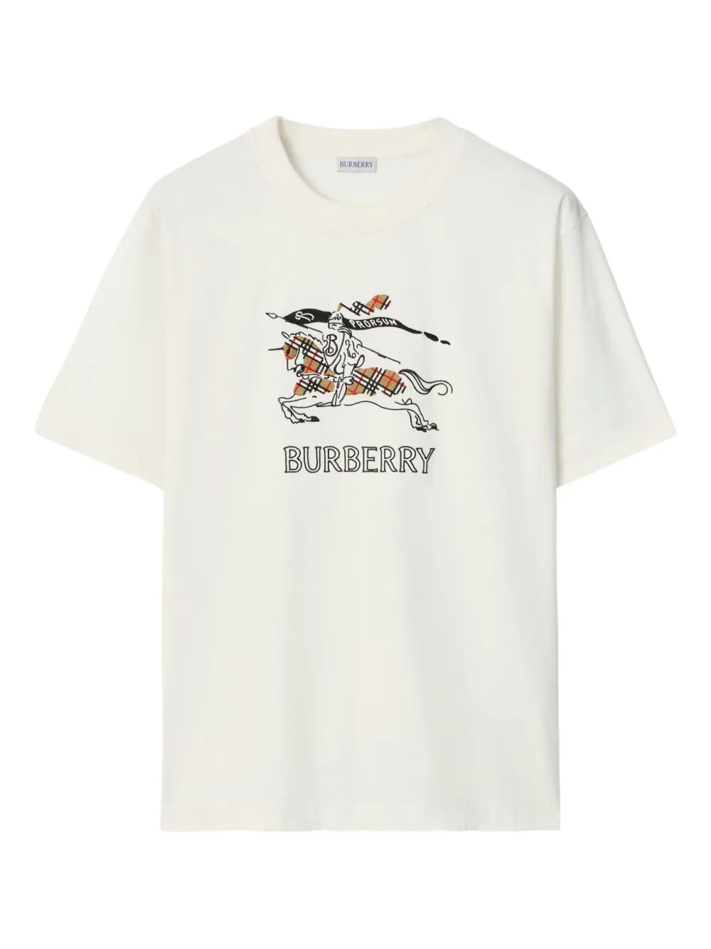 Burberry playera Equestrian Sketch de algodón | neutro | Image 1