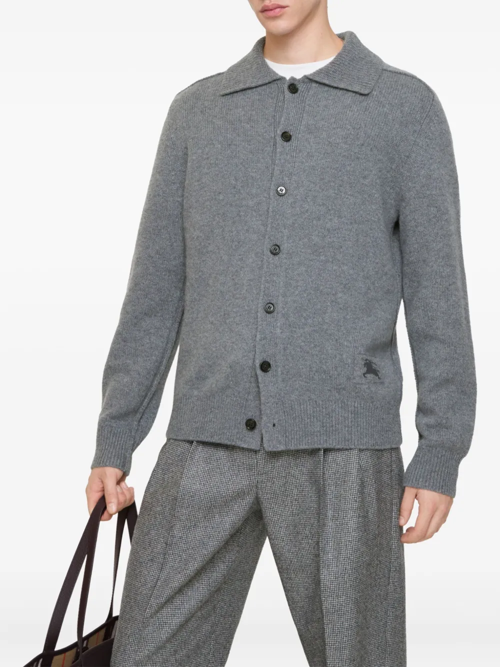 Burberry elbow-patch equestrian cardigan | Cardigans | Image 2