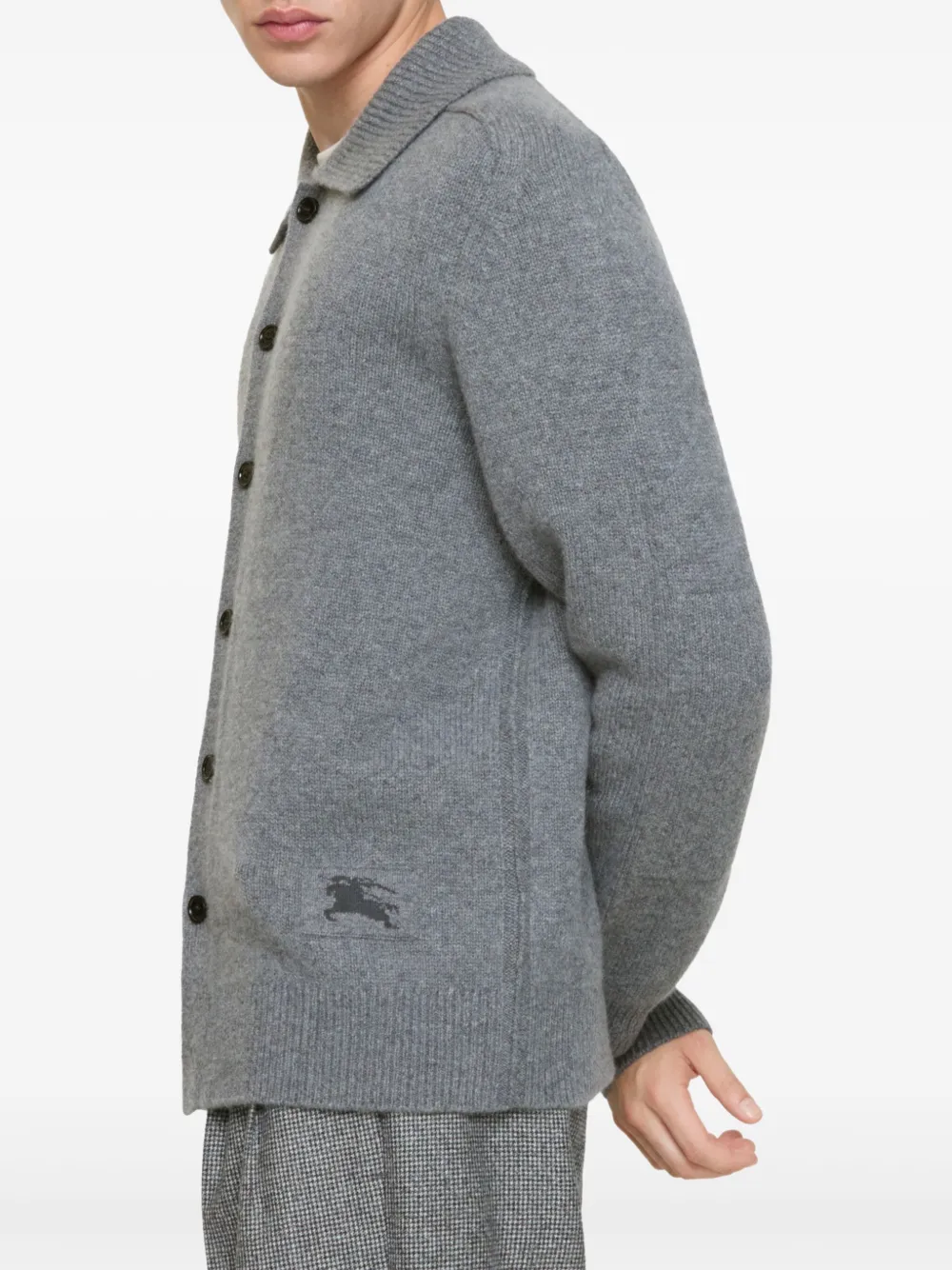 Burberry Vest met elleboogpatch Grijs