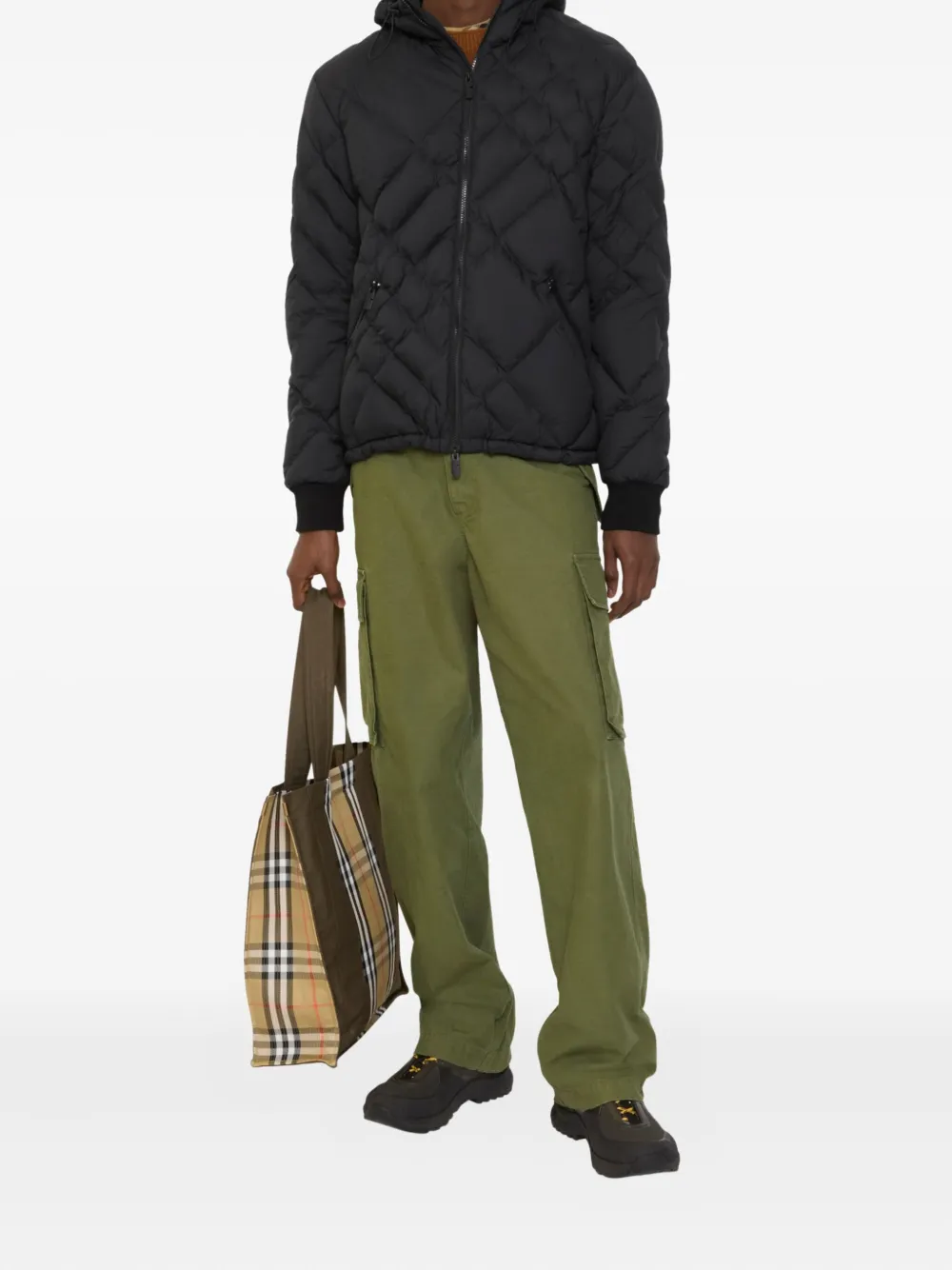 Burberry Katoenen cargo broek - Groen