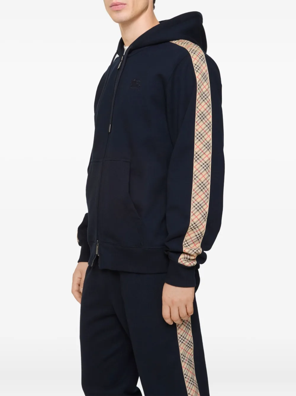 Burberry check-trim zipped hoodie | Hoodies | Image 2