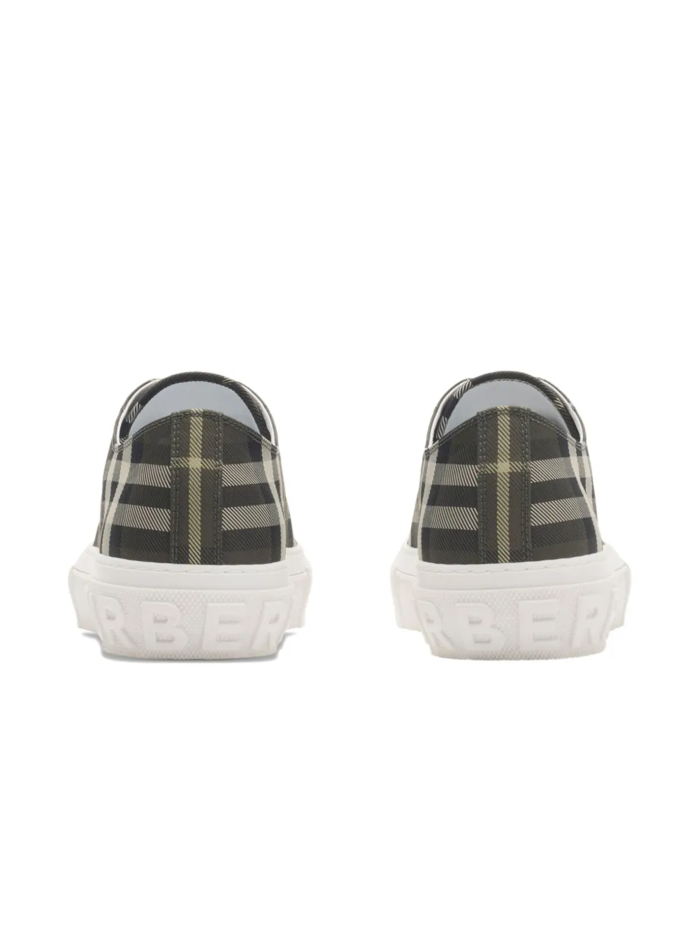 Burberry Geruite sneakers Bruin