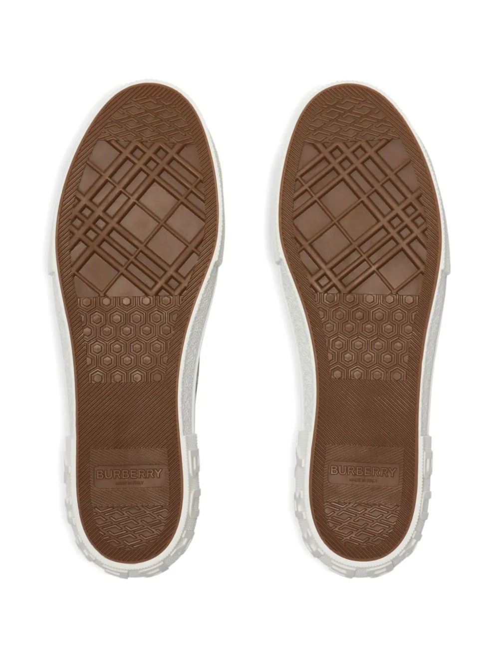 Burberry Geruite sneakers Bruin